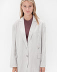 TIBI - Drapey Suiting Liam Blazer,	Stone