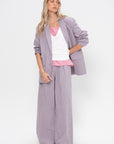 Garment Dyed Seersucker Liam Blazer, Mauve Multi
