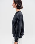 Light Weight Sweatshirting Crewneck Sweatshirt, Black