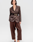 Eco Nylon Max Blazer, Brown
