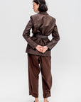 Eco Nylon Max Blazer, Brown