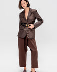 Eco Nylon Max Blazer, Brown
