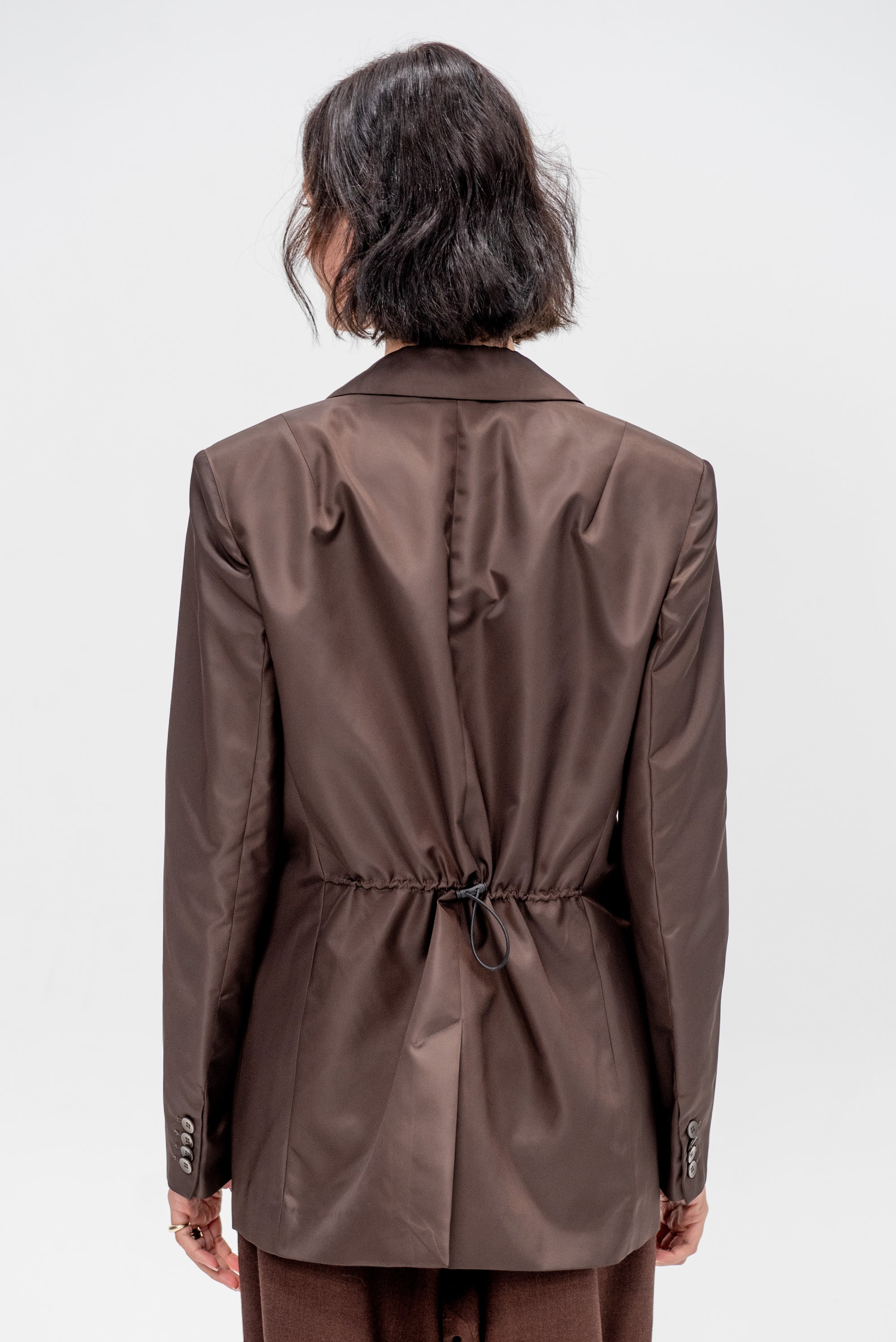 Eco Nylon Max Blazer, Brown
