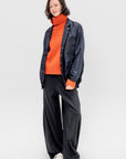 Eco Nylon Bomber Blazer, Navy