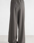 TIBI - Tropical Wool Marit Pull-on Pant, Dark Stone