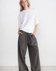 TIBI - Pebble Sable Easy T-Shirt, White