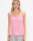 Summer Acetate Crinkle Cami, Pink