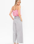Summer Acetate Crinkle Cami, Pink