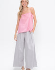 Summer Acetate Crinkle Cami, Pink