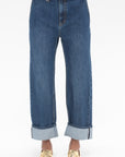 TIBI - Selvage Denim Alec Slouch Jean, Dark Denim
