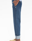 TIBI - Selvage Denim Alec Slouch Jean, Dark Denim