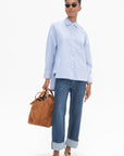 TIBI - Selvage Denim Alec Slouch Jean, Dark Denim