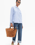 TIBI - Selvage Denim Alec Slouch Jean, Dark Denim