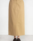 TIBI - Chino Maxi Skirt, Tan