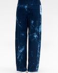 Tie Dye Denim Tuck Jean - Short, Blue Multi