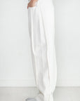 TIBI - Spring Denim Tuck Jean, White