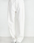 TIBI - Spring Denim Tuck Jean, White