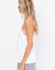 Racerback Tank, White
