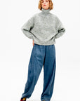 Stretch Denim Knit Winslow Pant - Short, Classic Wash