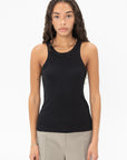 TOTEME - Curved Rib Tank, Black