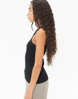 TOTEME - Curved Rib Tank, Black