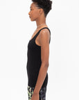Compact Knit Tank, Black