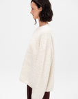 Boxy Bouclé Knit, Milk