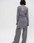 Double-sleeve Turtleneck, Mid-Grey