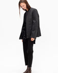 Satin Dinner Jacket, Black