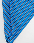 Striped Silk Scarf, Blue & Navy