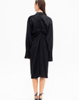 Slouch Shirtdress, Black
