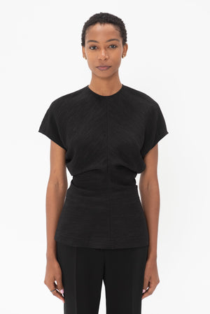 TOTEME - Slouch Waist Top, Black