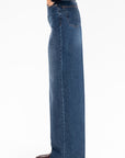 Wide Leg Denim, Dark Blue