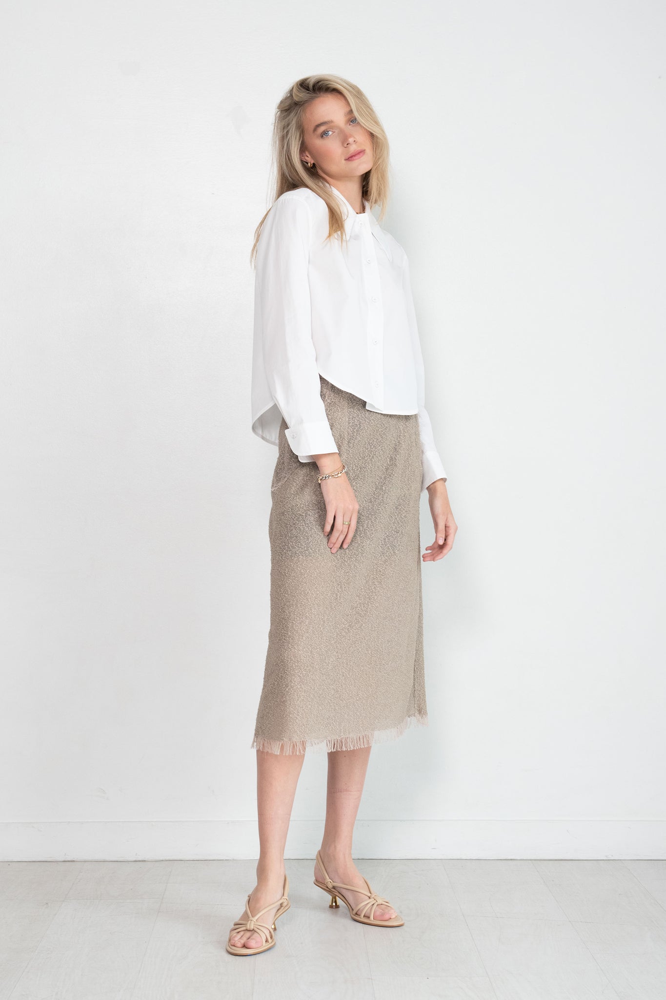Veronique Leroy - Rounded Collar Shirt, White