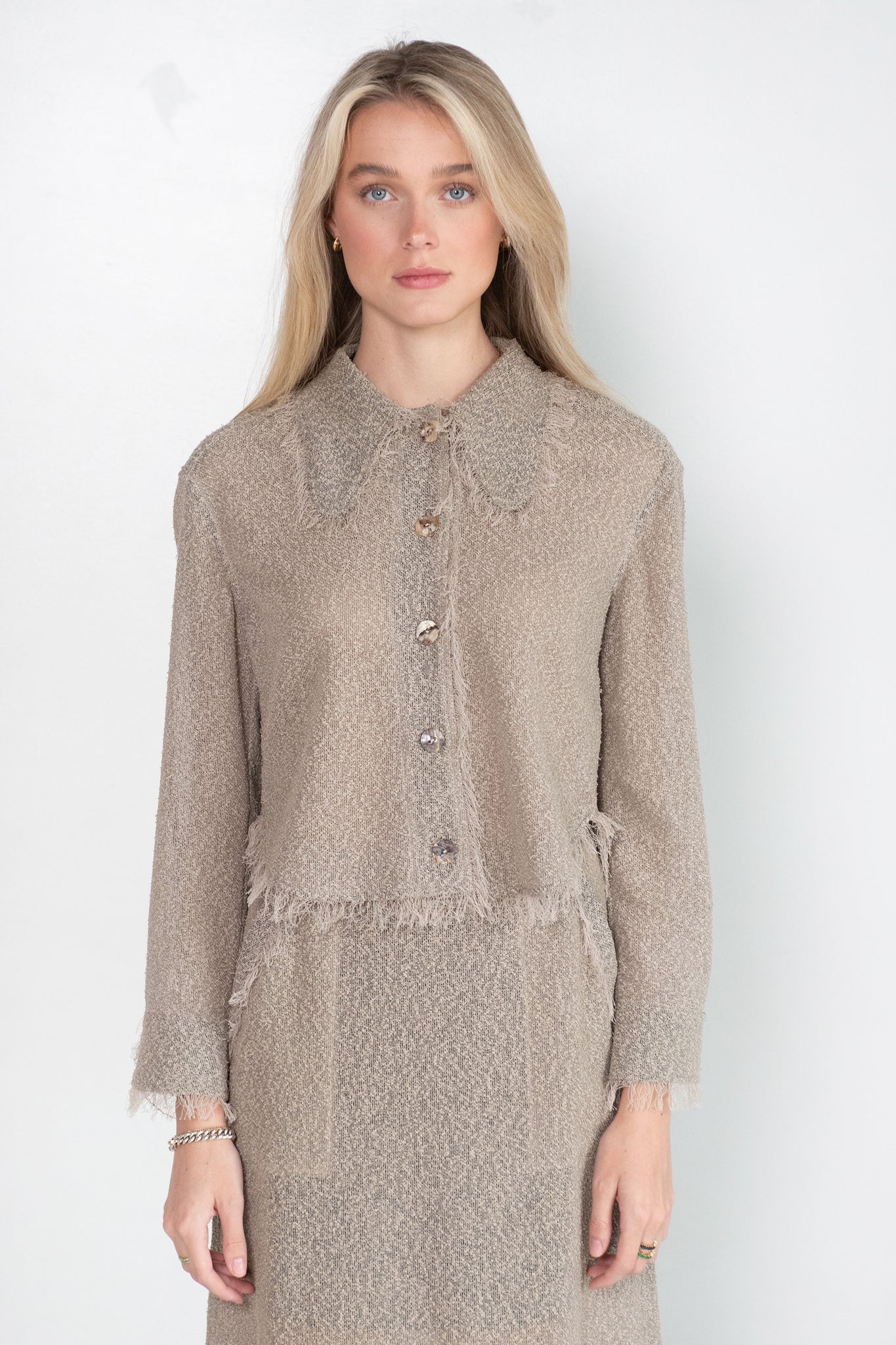 Veronique Leroy - Rounded Collar Shirt, Sand