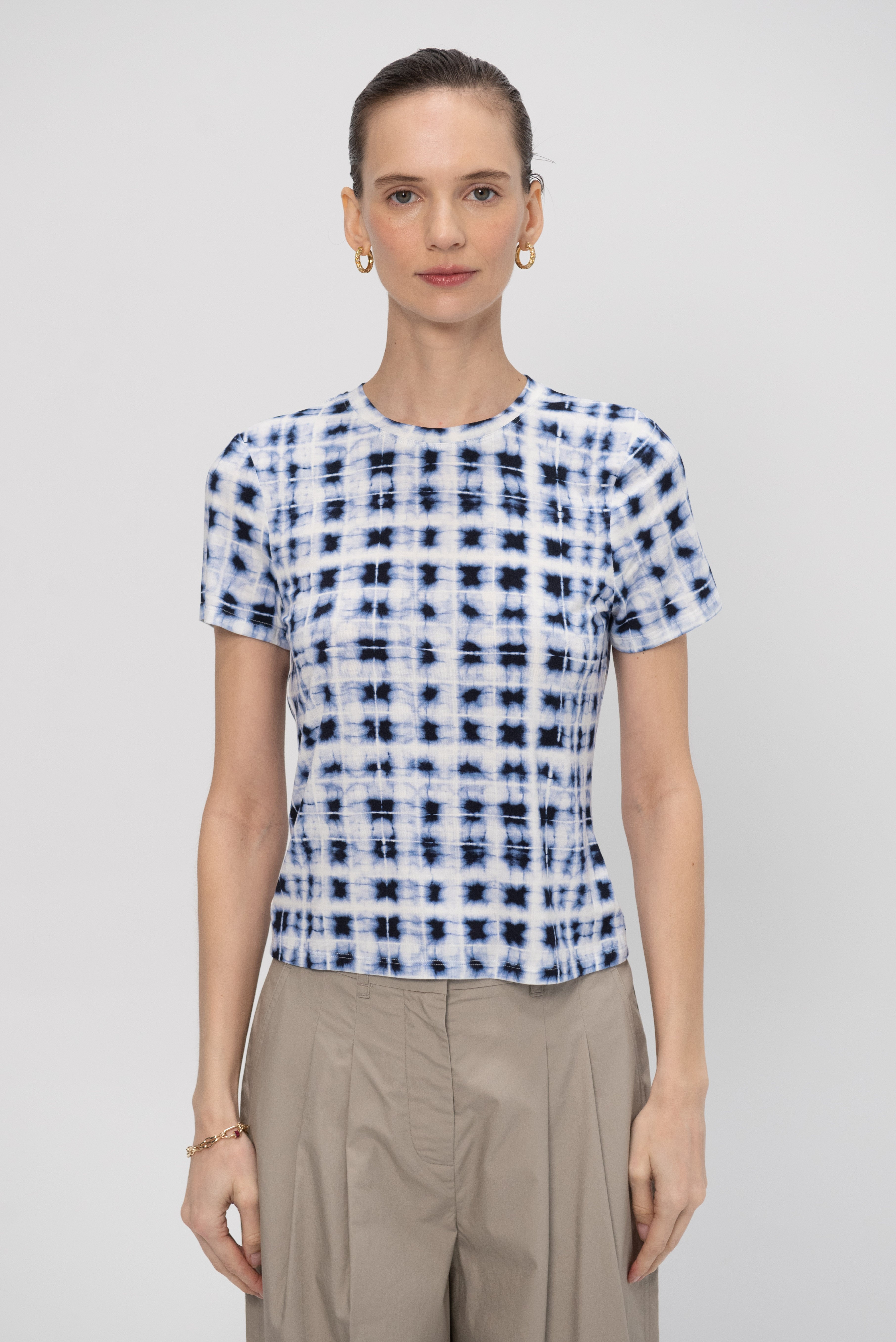 売れ筋商品|||プロエンザ スクーラー ホワイト レーベル Tシャツ レディース トップス Print T-shirt - indigo Proenza Schouler White Label Parson Tee in Jersey - Indigo
