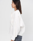 ZERO + MARIA CORNEJO - Long Sleeve Akeo Shirt, White