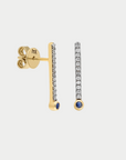 Ita - ¡Buenos Días! Extra Long Ray Earring, White Diamond