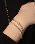 JOANNA DAHDAH - HOOK BRACELET, diamond and gold