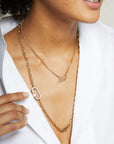 MARLA AARON - 16" rolo chain, yellow gold