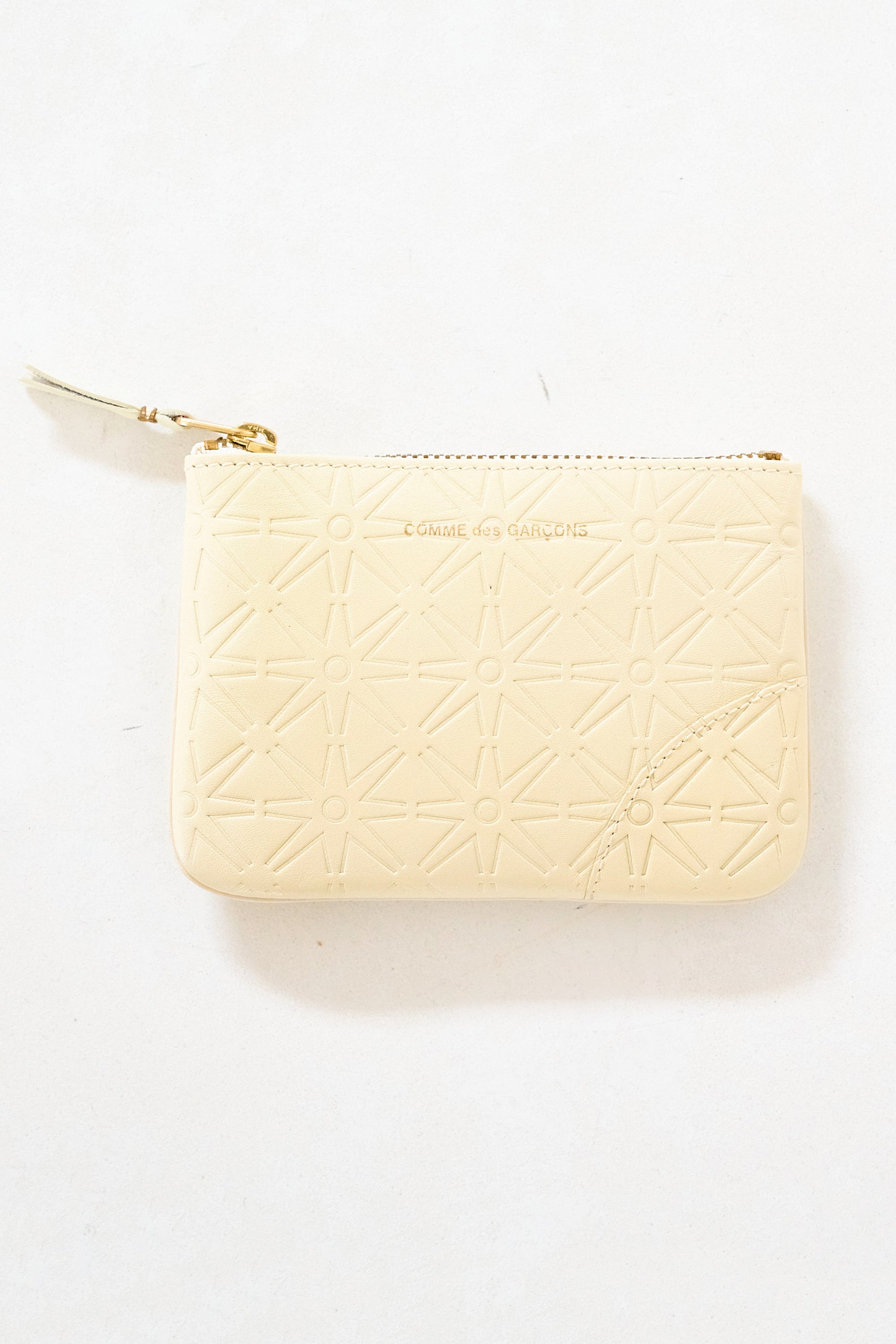Comme des Garçons Small Embossed Pouch, Green – Kick Pleat Comme des Garçons Small Embossed Pouch, Green – Kick Pleat
