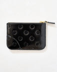 Comme des Garçons - DOTS EMBOSSED LEATHER POUCH, black