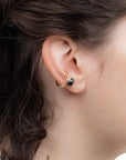 HIROTAKA - "Bird of Paradise" Ear Cuff with Cabochon Black Sapphire