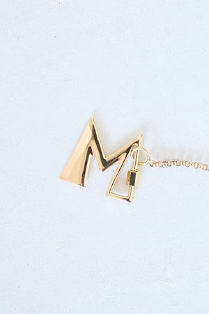 MARLA AARON - Letter "M", yellow gold
