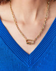 Chubby Medium Lock, Yellow Gold