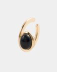 HIROTAKA - "Bird of Paradise" Ear Cuff with Cabochon Black Sapphire