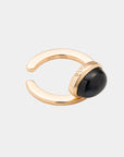 HIROTAKA - "Bird of Paradise" Ear Cuff with Cabochon Black Sapphire