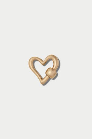 Free Form Heart Lock, Gold
