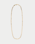 AZLEE - HEAVY MEDIUM LOZENGE LINK CHAIN, GOLD