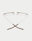 CADDIS - HOOPER READER GLASSES, POLISHED GOLD GREEN